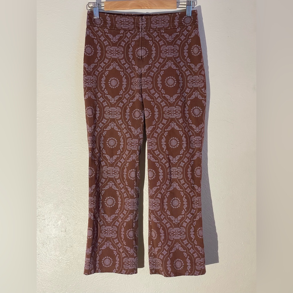 Philosophy Di Alberta Ferretti Patterned Brown And Purple Pants